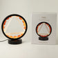 Fire Gemstone Halo Lamp – Carnelian & Selenite