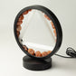 Fire Gemstone Halo Lamp – Carnelian & Selenite