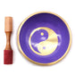 Yin & Yang Singing Bowl Set - White/Purple (Large)