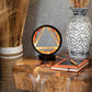 Fire Gemstone Halo Lamp – Carnelian & Selenite
