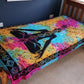 Single Cotton Bedspread + Wall Hanging - Chakra Buddha