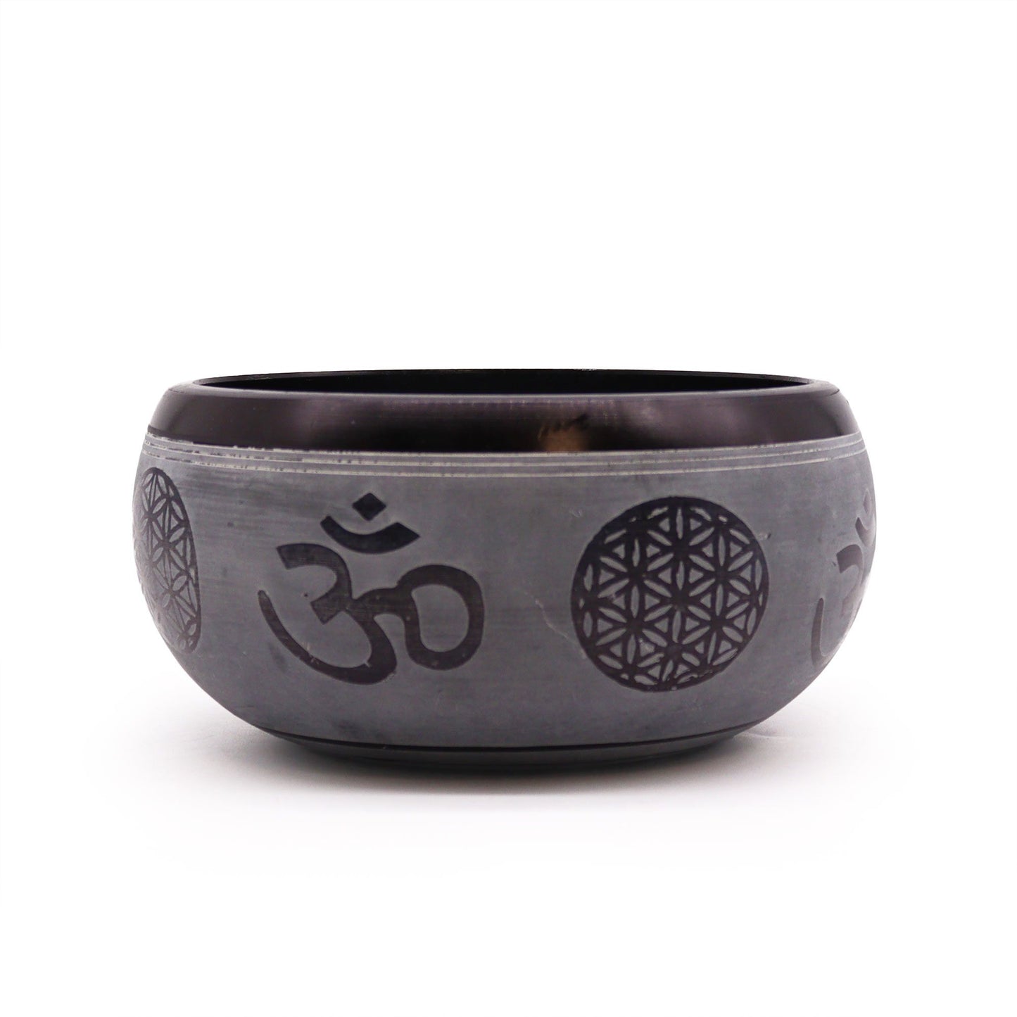 Earth Powder Singing Bowl – Om Five Buddha (16cm)