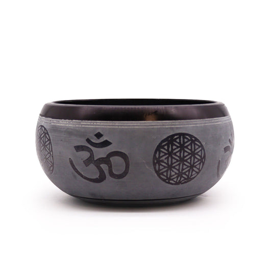 Earth Powder Singing Bowl – Om Five Buddha (16cm)