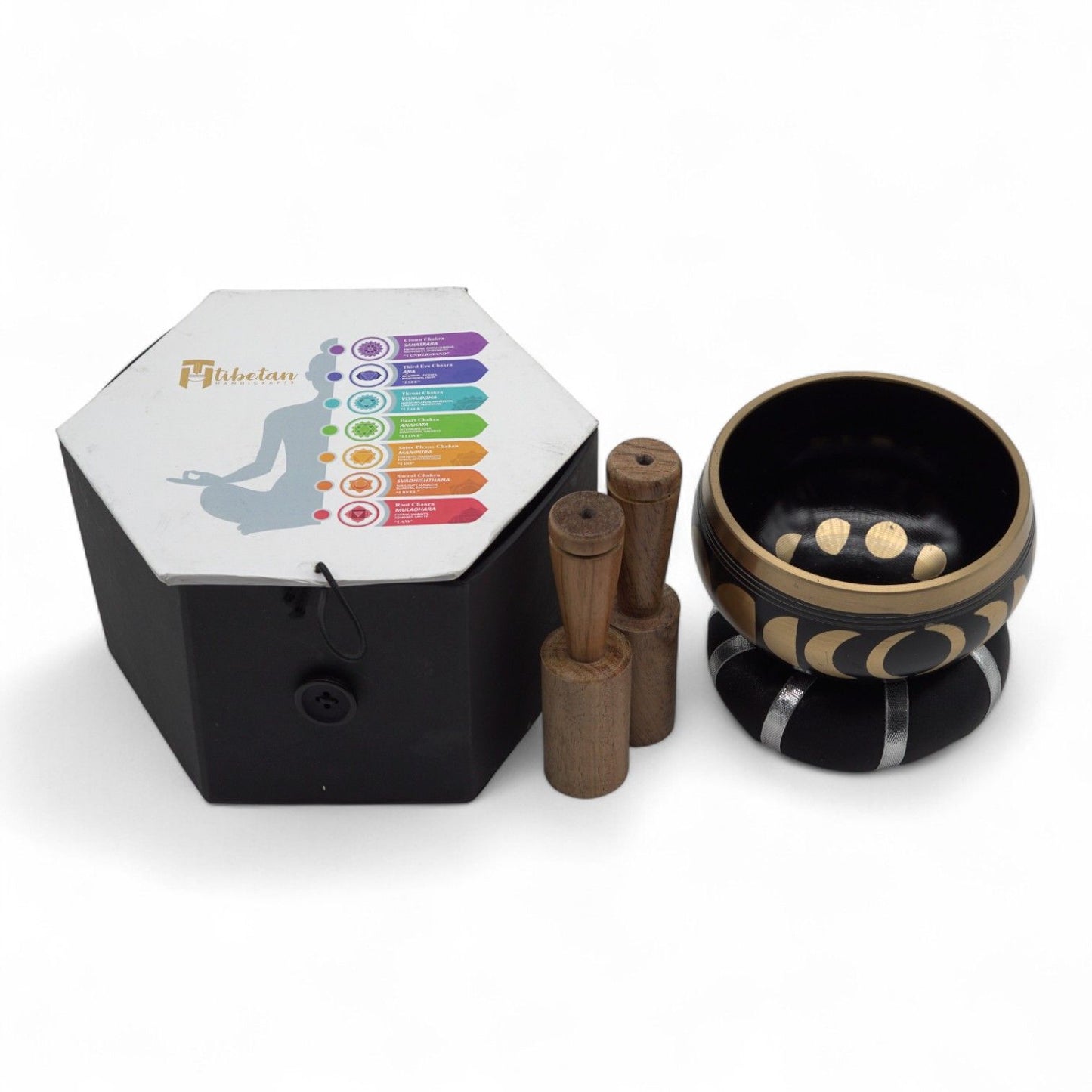 Moon Phase Singing Bowl Set (Black)