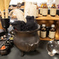 Extra Large Triple Moon Cast Iron Cauldron – Witchy Ritual Pot