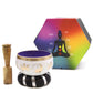 Yin & Yang Singing Bowl Set (White/Purple)