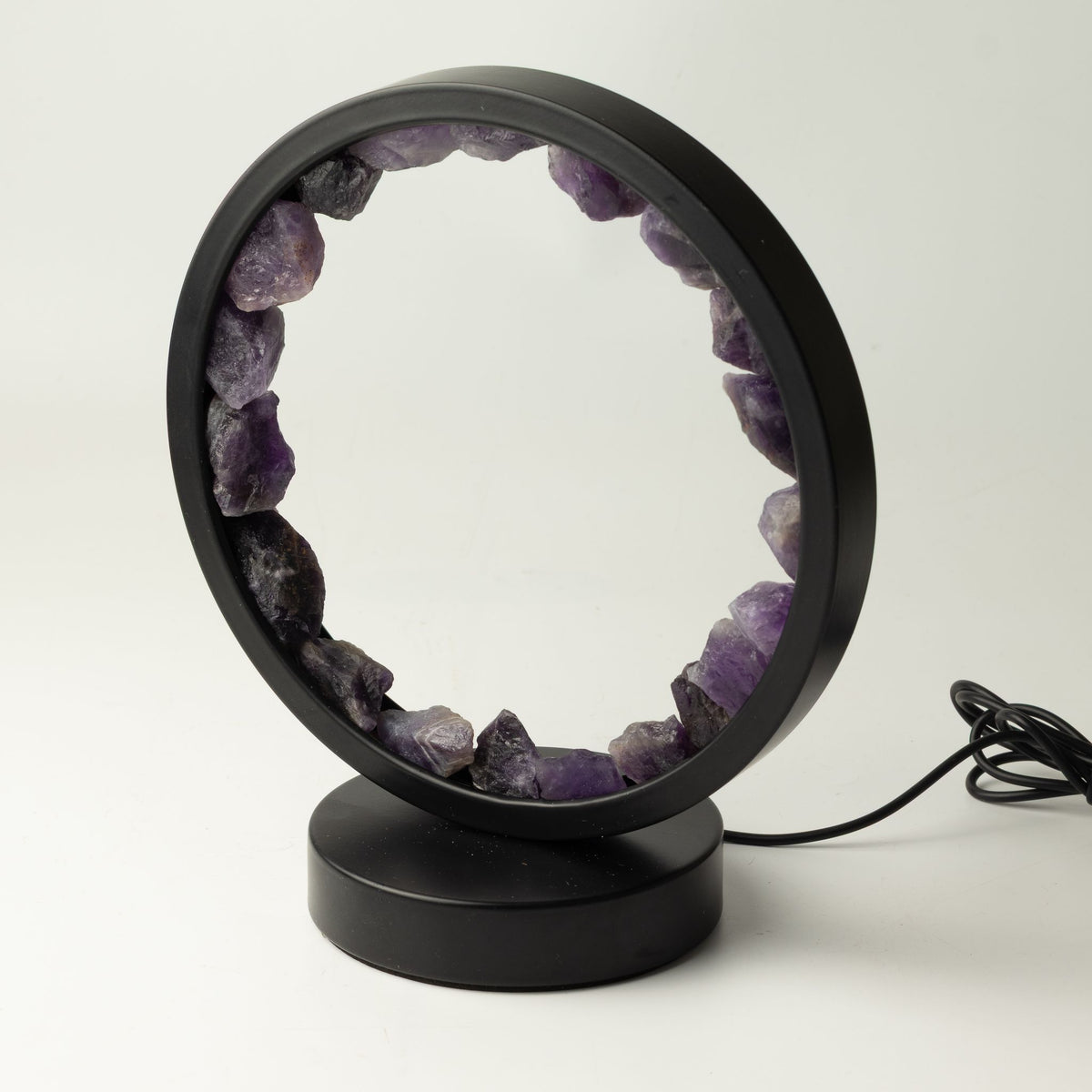 Zen Spirit Gemstone Halo Lamp – Amethyst