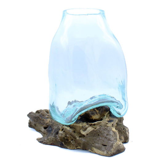 Driftwood Molten Glass Vase