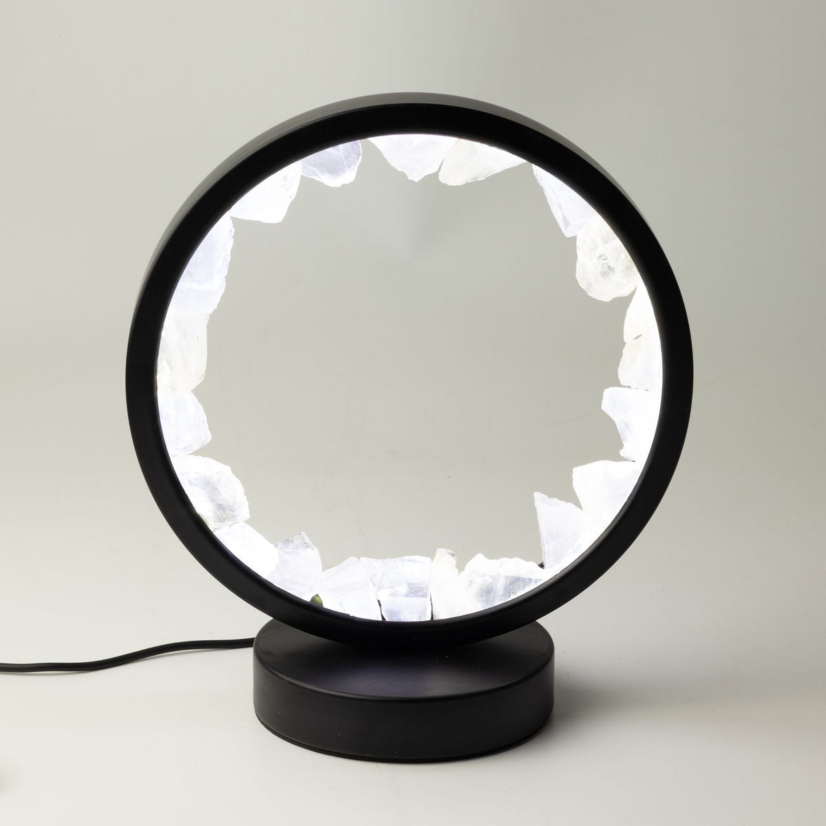 Zen Mind Gemstone Halo Lamp – Clear Quartz