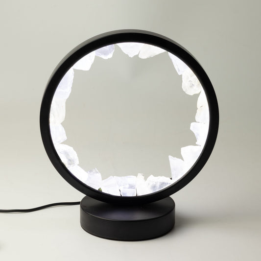 Zen Mind Gemstone Halo Lamp – Clear Quartz
