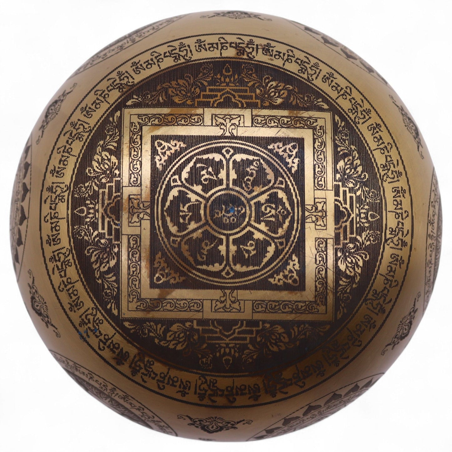 Pure Brass Etched Yogi - Set of 4