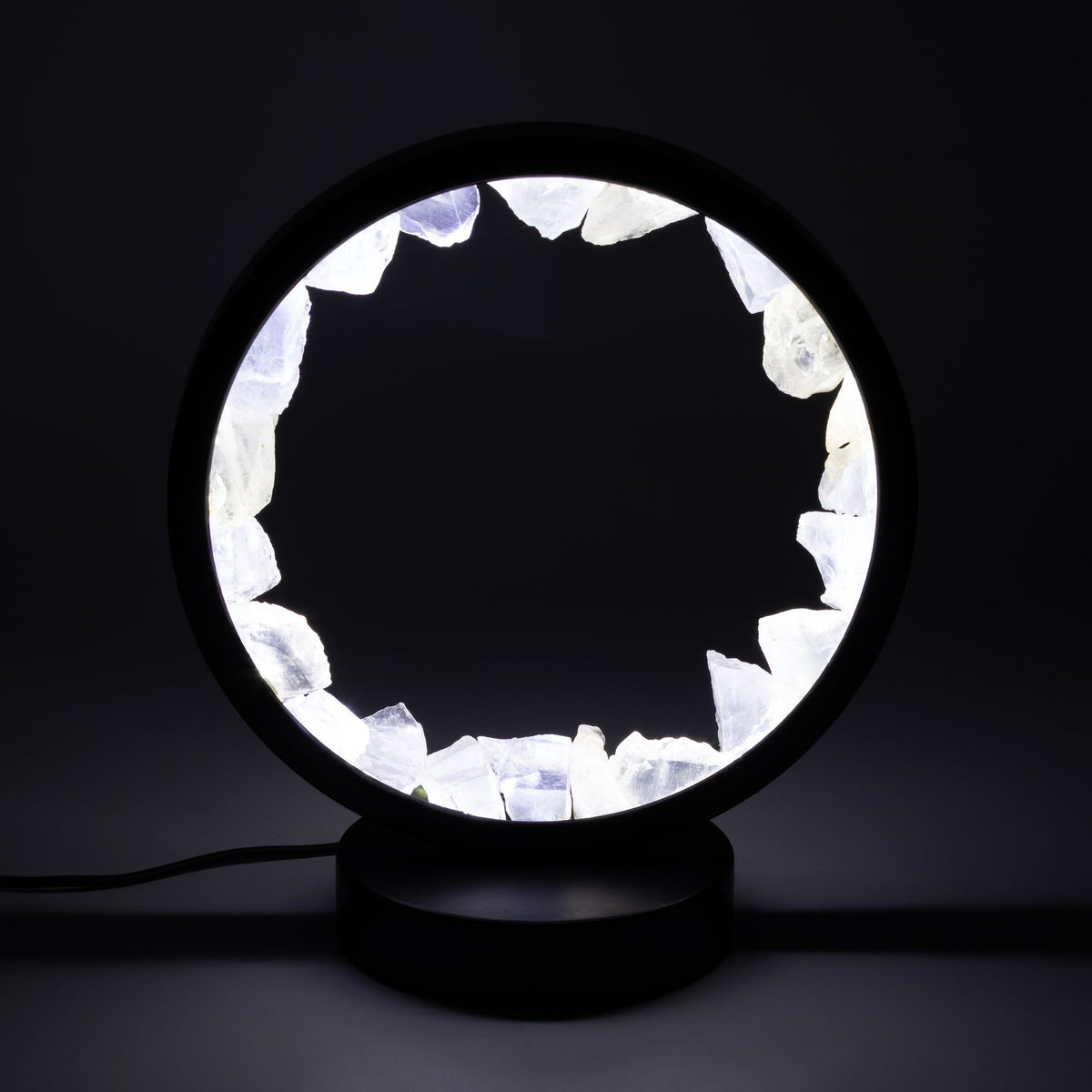 Zen Mind Gemstone Halo Lamp – Clear Quartz