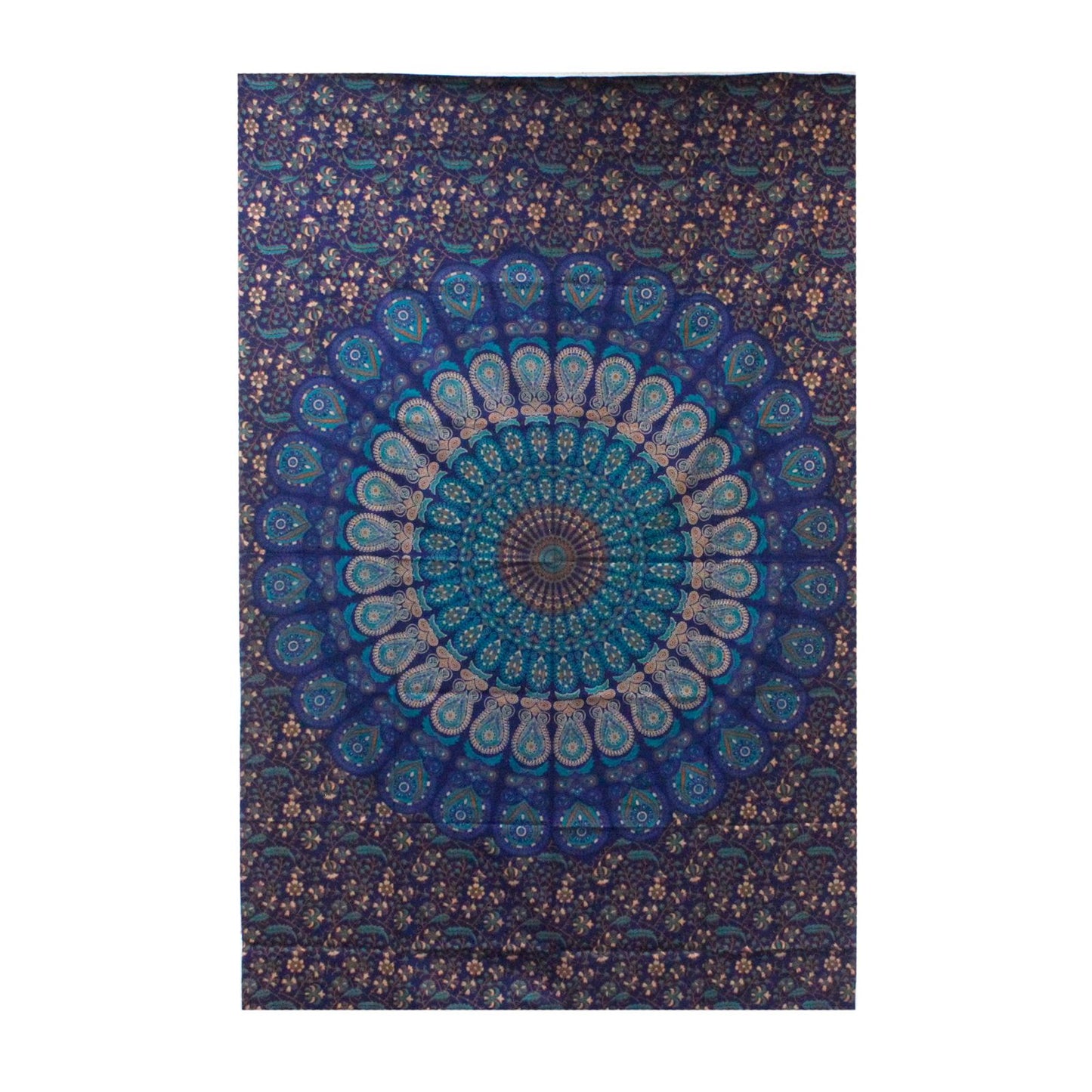 Single Cotton Bedspread + Wall Hanging – Classic Mandala