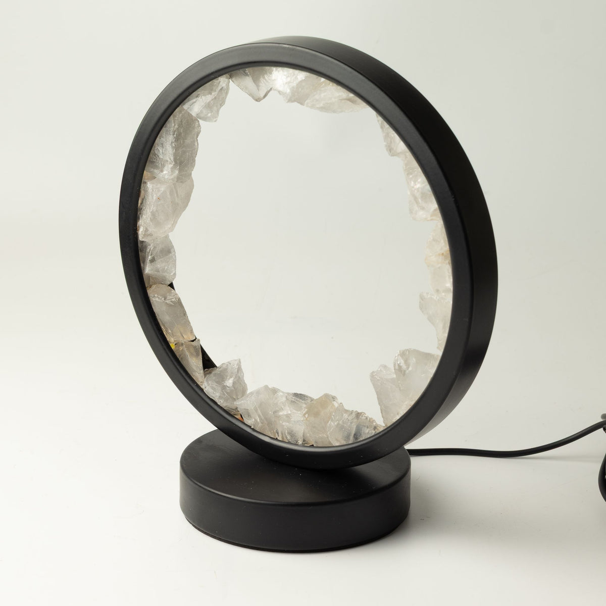 Zen Mind Gemstone Halo Lamp – Clear Quartz