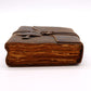 Oiled Leather Journal with Key, Deckle-Edged Notepad