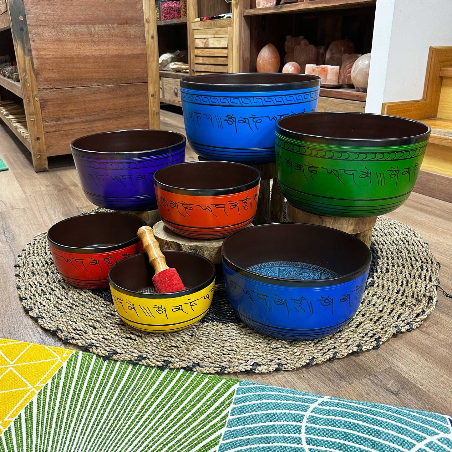 Chakra Set of Seven Singing Bowls (Large)
