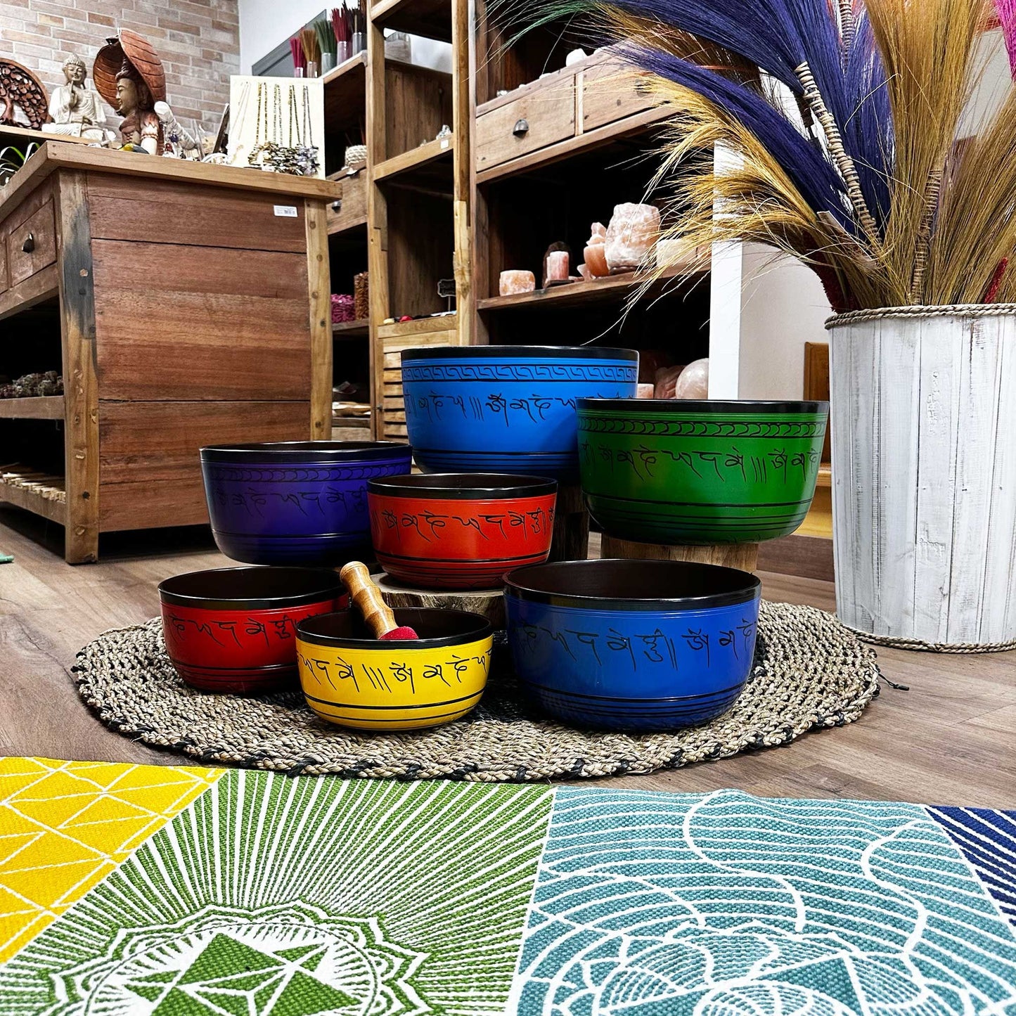 Chakra Set of Seven Singing Bowls (Large)