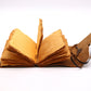 Oiled Leather Journal with Key, Deckle-Edged Notepad