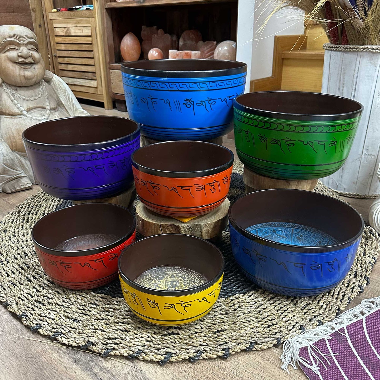 Chakra Set of Seven Singing Bowls (Large)