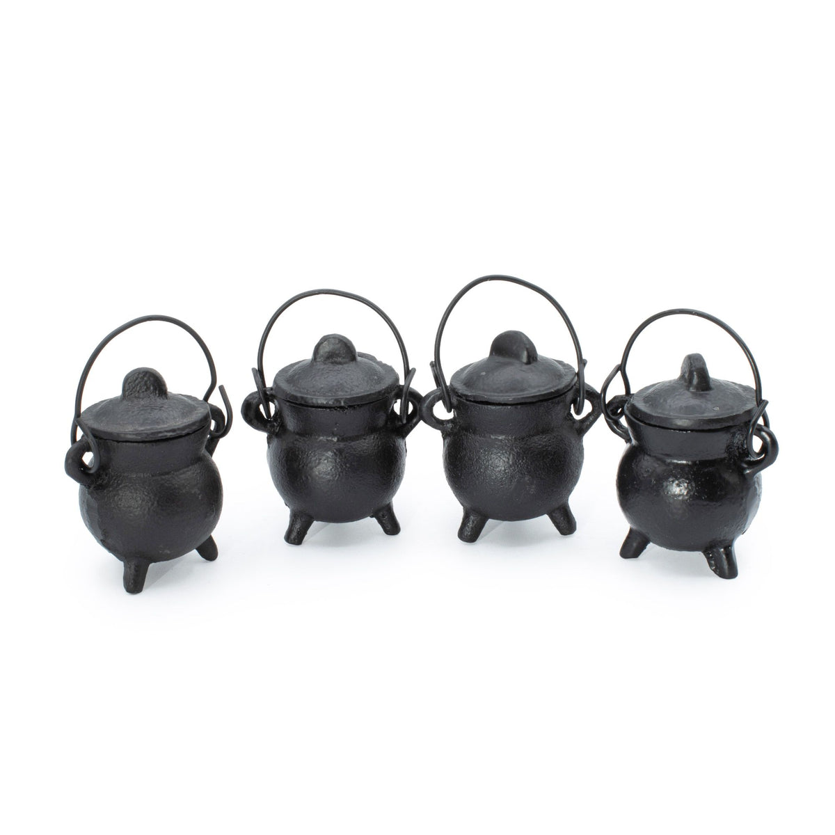 Mini Cast Iron Cauldrons – Set of 4 | Witchy Incense Burners
