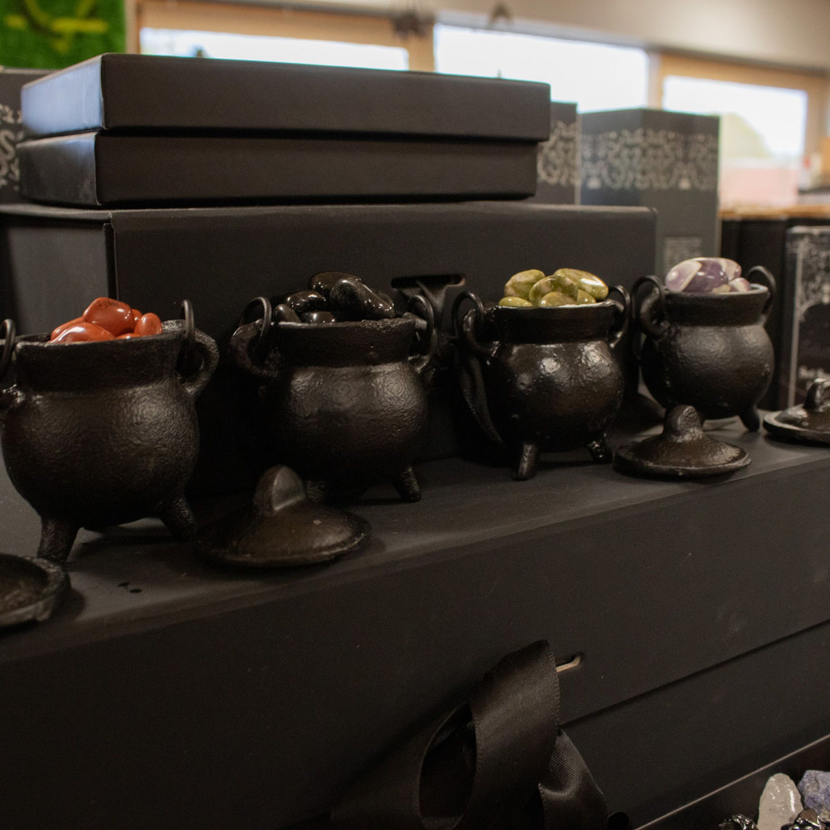 Mini Cast Iron Cauldrons – Set of 4 | Witchy Incense Burners