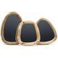 Set of 3 Pebble Mirrors – Light Mango Wood