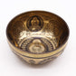 Tibetan Healing Engraved Bowl - 5 Buddhas