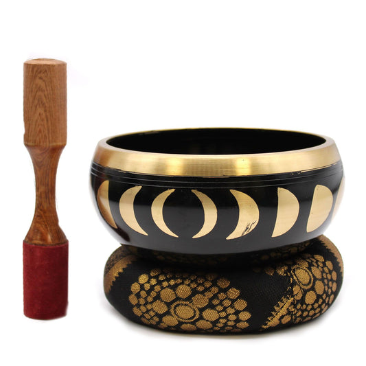 Moon Phase Singing Bowl Set (Black)