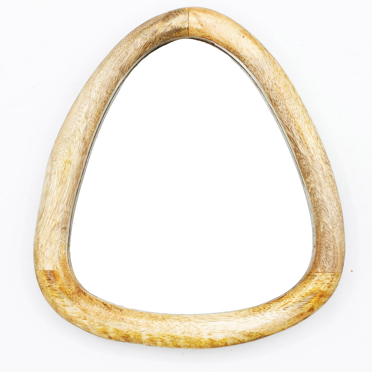 Set of 3 Pebble Mirrors – Light Mango Wood