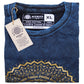 Stone Washed T-Shirt - Mandala - Blue (XLarge)