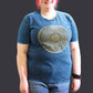 Stone Washed T-Shirt - Mandala - Blue (XLarge)