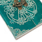 Leather Green Peace Notebook with Lock