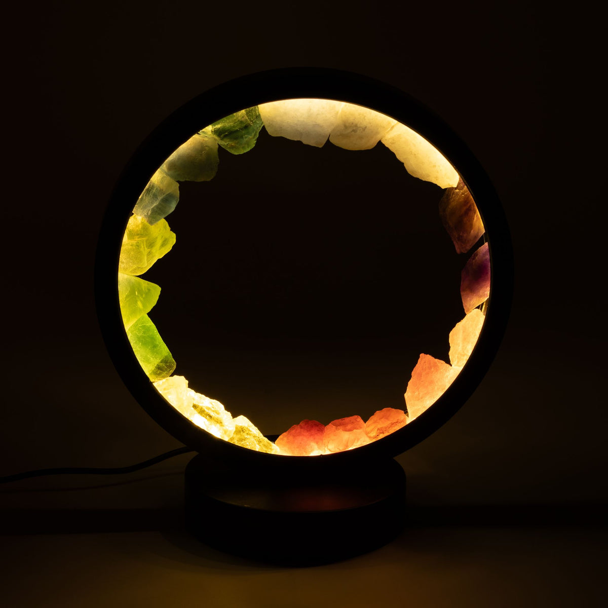 7 Chakra Gemstone Halo Lamp