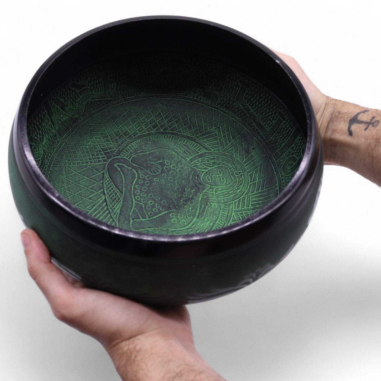 Mushroom Singing Bowl - Moss Green