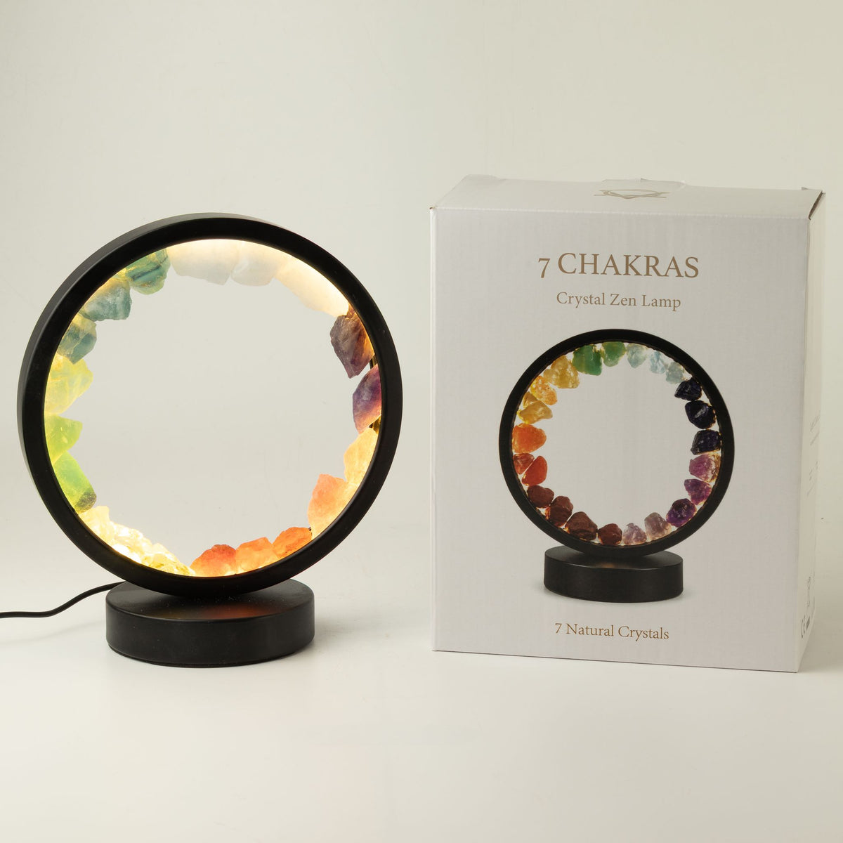 7 Chakra Gemstone Halo Lamp