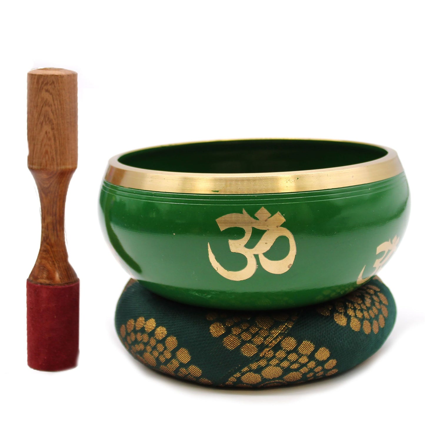 Large Tree of Life Singing Bowl Set – Green (14cm)