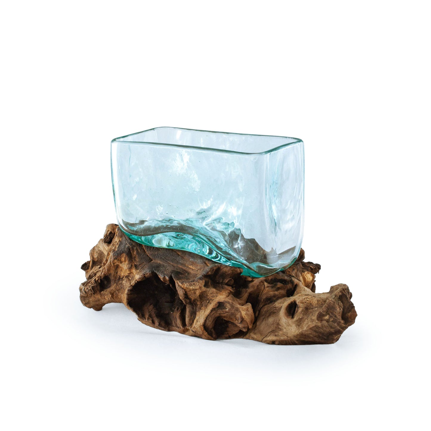 Molten Glass Driftwood Terrarium DIY Kit (Rectangle)