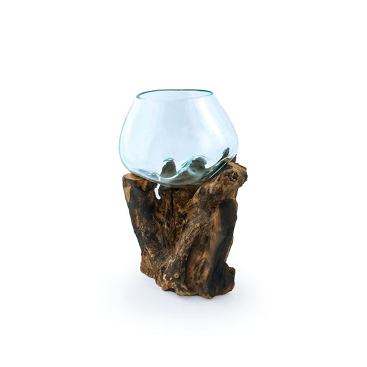 Molten Glass Driftwood Terrarium/Aquarium (Small Tall)