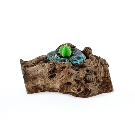 Molten Glass Driftwood tealight holder