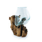 Driftwood Molten Glass Driftwood Aquarium with Moss Balls (Extra Large)