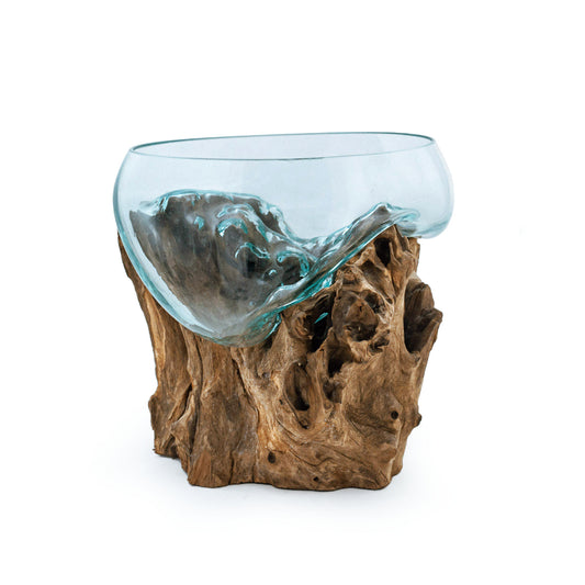 Driftwood Molten Glass Terrarium/Aquarium (Extra Large Wide)